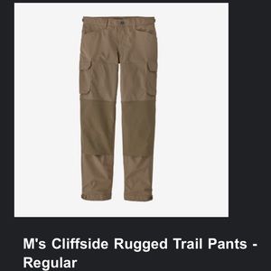 NWOT Patagonia Cliffside Rugged Trail Pants